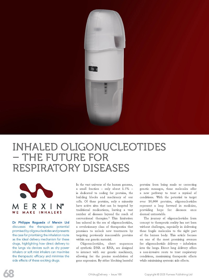 Inhaled Oligonucleotides – The Future For Respiratory Diseases
