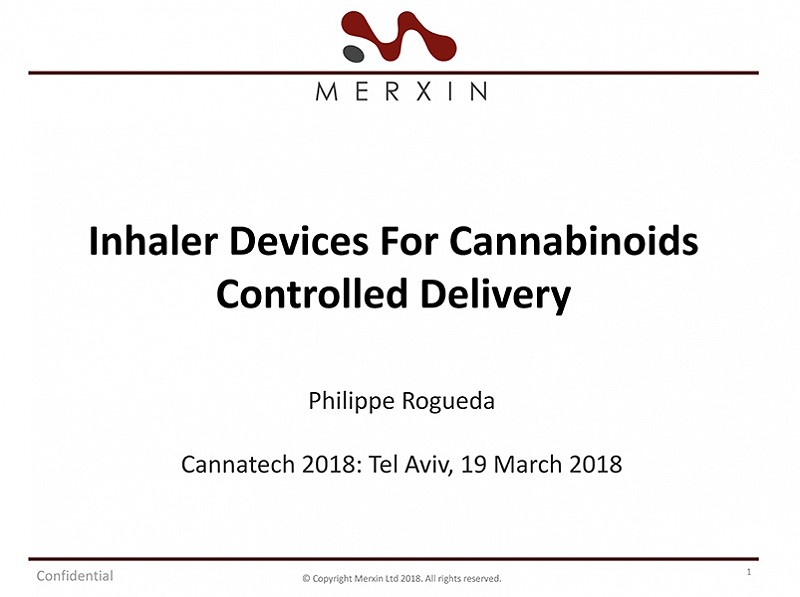 Inhaler Devices for Cannabinoids Controlled Delivery